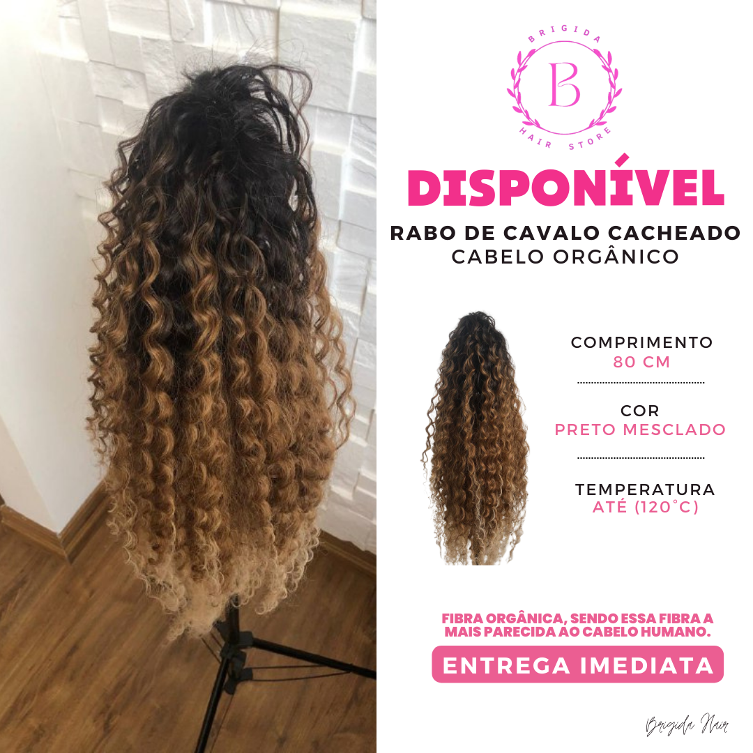 Rabo de Cavalo com Cabelo Orgânico - Brilho e Naturalidade